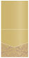 Floral Bronze Pocket Invitation Style A1 (5 3/4 x 5 3/4) 10/Pk