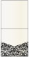 Floral Black Pocket Invitation Style A1 (5 3/4 x 5 3/4) 10/Pk