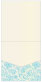 Paisley Aquamarine Pocket Invitation Style A1 (5 3/4 x 5 3/4) 10/Pk