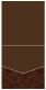 Paisley Chocolate Pocket Invitation Style A1 (5 3/4 x 5 3/4) 10/Pk