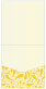 Peacock Yellow Pocket Invitation Style A1 (5 3/4 x 5 3/4) 10/Pk