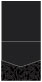 Peacock Black Pocket Invitation Style A1 (5 3/4 x 5 3/4) 10/Pk