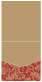 Renaissance Red Pocket Invitation Style A1 (5 3/4 x 5 3/4) 10/Pk