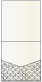 Rococo Black Pocket Invitation Style A1 (5 3/4 x 5 3/4) 10/Pk