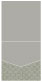 Rococo Pewter Pocket Invitation Style A1 (5 3/4 x 5 3/4) 10/Pk