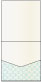 Rococo Aqua Pocket Invitation Style A1 (5 3/4 x 5 3/4) 10/Pk