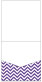 Chevron Amethyst Pocket Invitation Style A1 (5 3/4 x 5 3/4) 10/Pk