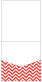 Chevron Rouge Pocket Invitation Style A1 (5 3/4 x 5 3/4) 10/Pk