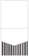 Stripe Black & White Pocket Invitation Style A1 (5 3/4 x 5 3/4) 10/Pk