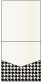 Houndstooth Black & White Pocket Invitation Style A1 (5 3/4 x 5 3/4) 10/Pk