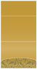 Peacock Antique Gold Pocket Invitation Style A3 (5 1/8 x 7 1/8) 10/Pk