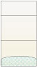 Rococo Aqua Pocket Invitation Style A3 (5 1/8 x 7 1/8) 10/Pk