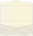 Floral Grey Pocket Invitation Style A4 (4 x 9) 10/Pk