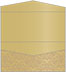 Floral Bronze Pocket Invitation Style A4 (4 x 9) 10/Pk
