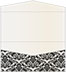 Floral Black Pocket Invitation Style A4 (4 x 9) 10/Pk