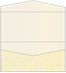 Paisley Yellow Pocket Invitation Style A4 (4 x 9) 10/Pk