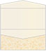 Paisley Gold Pocket Invitation Style A4 (4 x 9) 10/Pk