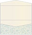 Paisley Blue Pocket Invitation Style A4 (4 x 9) 10/Pk