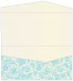 Paisley Aquamarine Pocket Invitation Style A4 (4 x 9) 10/Pk