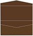 Paisley Chocolate Pocket Invitation Style A4 (4 x 9) 10/Pk