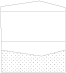 Polkadot Black Pocket Invitation Style A4 (4 x 9) 10/Pk