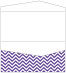 Chevron Amethyst Pocket Invitation Style A4 (4 x 9) 10/Pk
