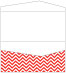 Chevron Rouge Pocket Invitation Style A4 (4 x 9) 10/Pk