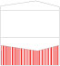 Stripe Rouge Pocket Invitation Style A4 (4 x 9) 10/Pk