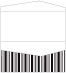 Stripe Black & White Pocket Invitation Style A4 (4 x 9) 10/Pk