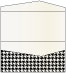 Houndstooth Black & White Pocket Invitation Style A4 (4 x 9) 10/Pk