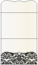 Floral Black Pocket Invitation Style A9 (5 1/4 x 7 1/4) - 10/Pk