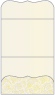 Paisley Yellow Pocket Invitation Style A9 (5 1/4 x 7 1/4) - 10/Pk