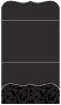 Peacock Black Pocket Invitation Style A9 (5 1/4 x 7 1/4) - 10/Pk