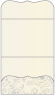 Rose Silver Pocket Invitation Style A9 (5 1/4 x 7 1/4) - 10/Pk