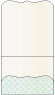 Rococo Aqua Pocket Invitation Style A9 (5 1/4 x 7 1/4) - 10/Pk