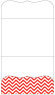Chevron Rouge Pocket Invitation Style A9 (5 1/4 x 7 1/4) - 10/Pk