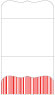 Stripe Rouge Pocket Invitation Style A9 (5 1/4 x 7 1/4) - 10/Pk