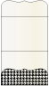 Houndstooth Black & White Pocket Invitation Style A9 (5 1/4 x 7 1/4) - 10/Pk