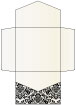 Floral Black Pocket Invitation Style B2 (6 1/4 x 6 1/4) - 10/Pk