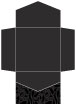 Peacock Black Pocket Invitation Style B2 (6 1/4 x 6 1/4) - 10/Pk