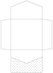Polkadot Black Pocket Invitation Style B2 (6 1/4 x 6 1/4) - 10/Pk