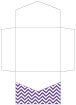 Chevron Amethyst Pocket Invitation Style B2 (6 1/4 x 6 1/4) - 10/Pk