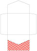 Chevron Rouge Pocket Invitation Style B2 (6 1/4 x 6 1/4) - 10/Pk