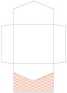 Chevron Ginger Pocket Invitation Style B2 (6 1/4 x 6 1/4) - 10/Pk