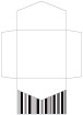 Stripe Black & White Pocket Invitation Style B2 (6 1/4 x 6 1/4) - 10/Pk