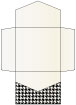 Houndstooth Black & White Pocket Invitation Style B2 (6 1/4 x 6 1/4) - 10/Pk