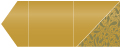 Peacock Antique Gold Pocket Invitation Style B6 (6 1/4 x 6 1/4) - 10/Pk