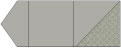 Rococo Pewter Pocket Invitation Style B6 (6 1/4 x 6 1/4) - 10/Pk