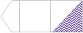 Chevron Amethyst Pocket Invitation Style B6 (6 1/4 x 6 1/4) - 10/Pk