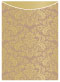 Floral Bronze Jacket Invitation (5 1/8 x 7 1/8) - 10/Pk